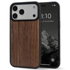 Luxury Shockproof Walnut Cherry Wood Phone Case For iPhone, 17 Pro, 17 Pro Max Soft Bumper Cases Cover