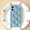 Korean Ins Summer Ice Block Pattern Phone Case for iPhone 16 15 14 13 Pro Max Back Cover Funda
