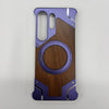 Walnut Wood Case for Samsung Galaxy S26 Ultra Cover 26 U Shockproof Frameless Metal Funda Built-in Kickstand with Protector