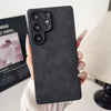 Retro Matte Suede Leather Phone Case For Samsung Galaxy S26 S25 Ultra S24 FE S23 Plus S22 S21 S25Edge Silicone Shockproof Cover