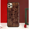 Mandala Floral Wood For iPhone 13 12 Pro Max Mini Cover Phone Case For iPhone 11 14 Pro Max XS X XR 7 8 Plus SE