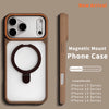 Luxury Matte Translucent Ring Bracket for Magsafe Case for IPhone 17 16 13 12 Pro Max 15 14 Plus Magnetic Wireless Charge Cover