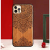 Mandala Floral Wood For iPhone 13 12 Pro Max Mini Cover Phone Case For iPhone 11 14 Pro Max XS X XR 7 8 Plus SE