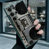 Vintage Silver Boombox Slim Fit Phone Case Anti Scratch Drop Protection For Samsung Galaxy S26 S25 S24 Ultra FE A Series