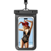 1/2/4 Waterproof Case Pouch Cellphone Dry Bag Compatible for iPhone 17 16 15 14 13Pro Max Plus Black Universal, Up to 7