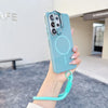 Suitable for Samsung Galaxy S23 S25 S24 S26 Fe Ultra Plus A Series Lanyard Stand Case Compatible with Magnetic Wireless Charging
