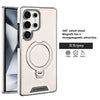 360 Rotating Bracket Leather Phone Case for Samsung Galaxy S25 Ultra S24 S23 S22 S25EDGE Magnetic Charging Kickstand Back Cover