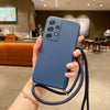 For Samsung Galaxy S25 Edge S26 S24 S23 S22 Ultra S25 FE A57 A37 A17 A56 A54 A55 A16 5G Soft Lanyard Case Crossbody Strap Cover