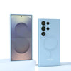 For Magsafe case Samsung Galaxy S25 S24 S23 S22 S21 S20 FE S24 Ultra Liquid silicone magnetic Shockproof Protective Back Cover