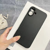 Matte Black Silicone Case For iPhone 16 17 15 14 13 12 11 Pro Max 16 Plus 12 mini X XS Max XR 16E 17E Air Soft Cover