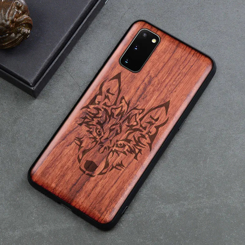 Real Wood Wooden TPU Case For Samsung Galaxy Note 20 Ultra S25 S24 S23 S21 Ultra S20 FE S10 Plus Case Cover Phone Shell Skin Bag