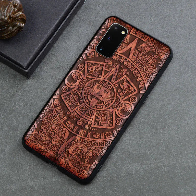 Real Wood Wooden TPU Case For Samsung Galaxy Note 20 Ultra S25 S24 S23 S21 Ultra S20 FE S10 Plus Case Cover Phone Shell Skin Bag