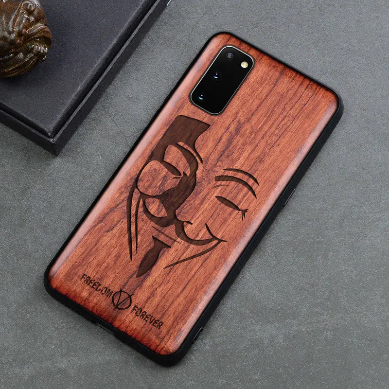 Real Wood Wooden TPU Case For Samsung Galaxy Note 20 Ultra S25 S24 S23 S21 Ultra S20 FE S10 Plus Case Cover Phone Shell Skin Bag