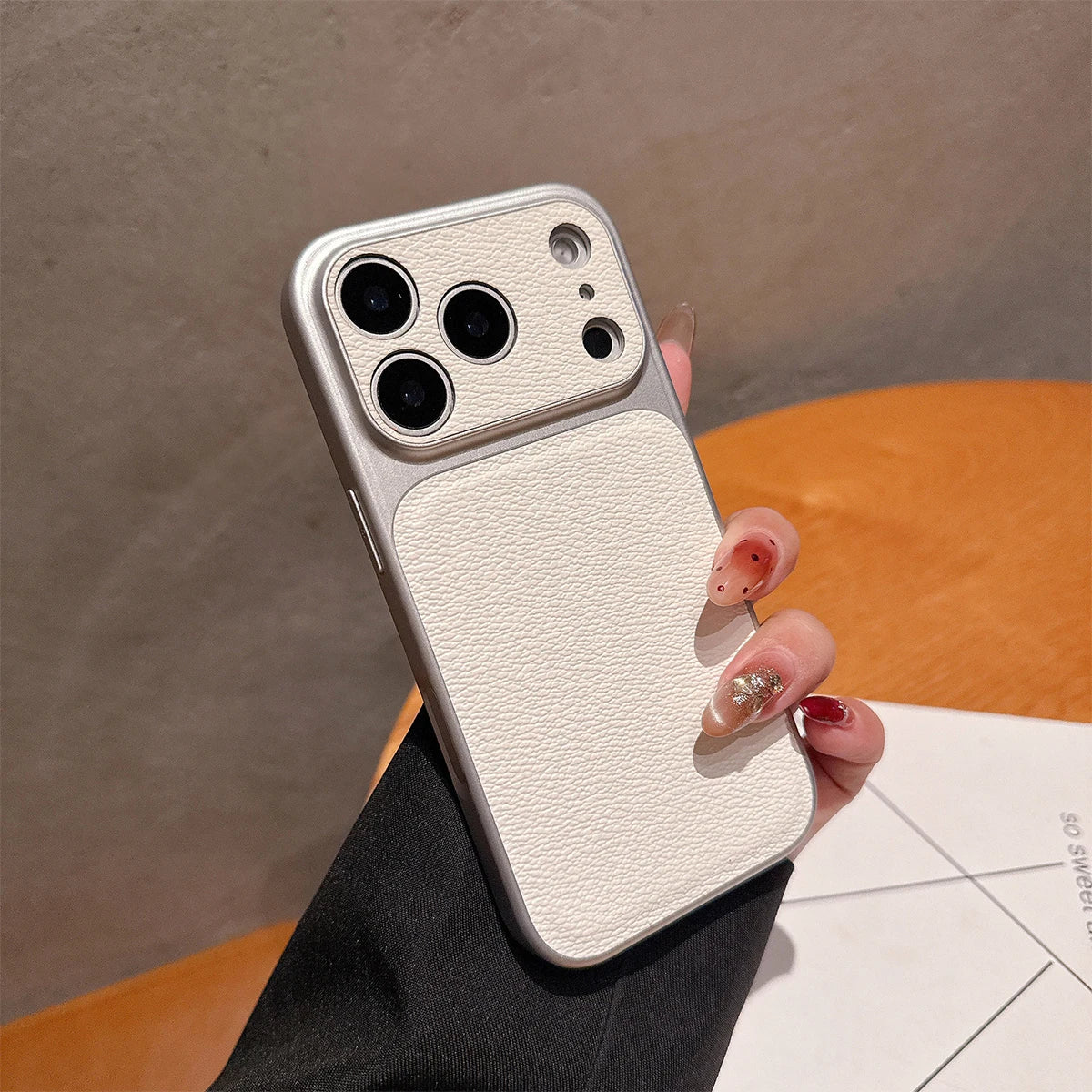 Solid Color Pebbled Texture Phone Case, Minimalist Drop-Resistant Protective Cover with Raised Camera Protection, Compatible with iPhone 12/13/14/15/16/17 Pro Max/Plus/Air Series