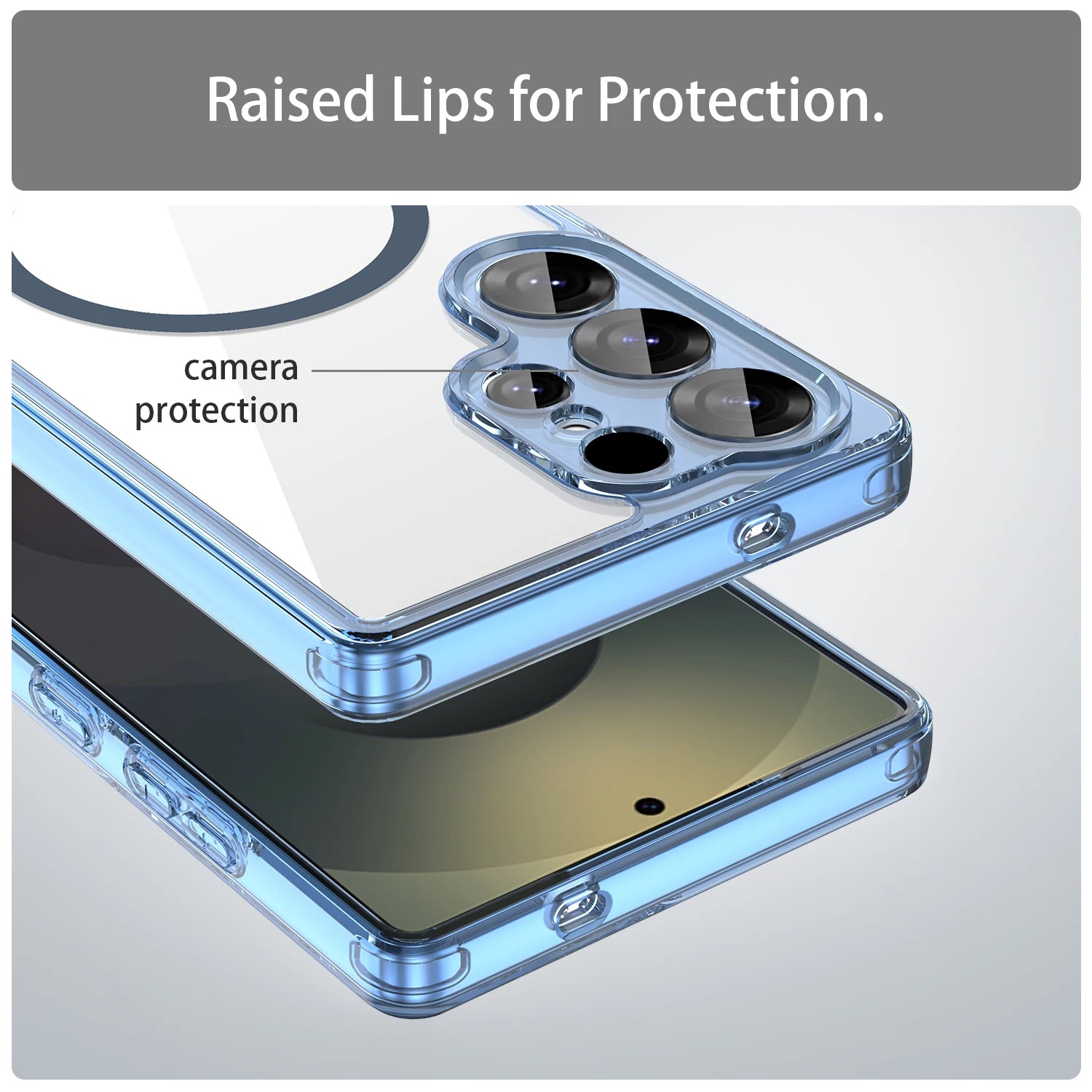 Magnetic Wireless Charging Phone Case For Samsung Galaxy S26 S25 S24 Ultra Plus S26Ultra Shockproof Clear Back Cover Coque
