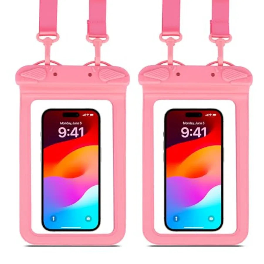 IPX8 Waterproof Phone Pouch Universal Cell Phone Dry Bag Patented Sealed Lock Lanyard Mobile Phone Case for Swimming Surfing Be