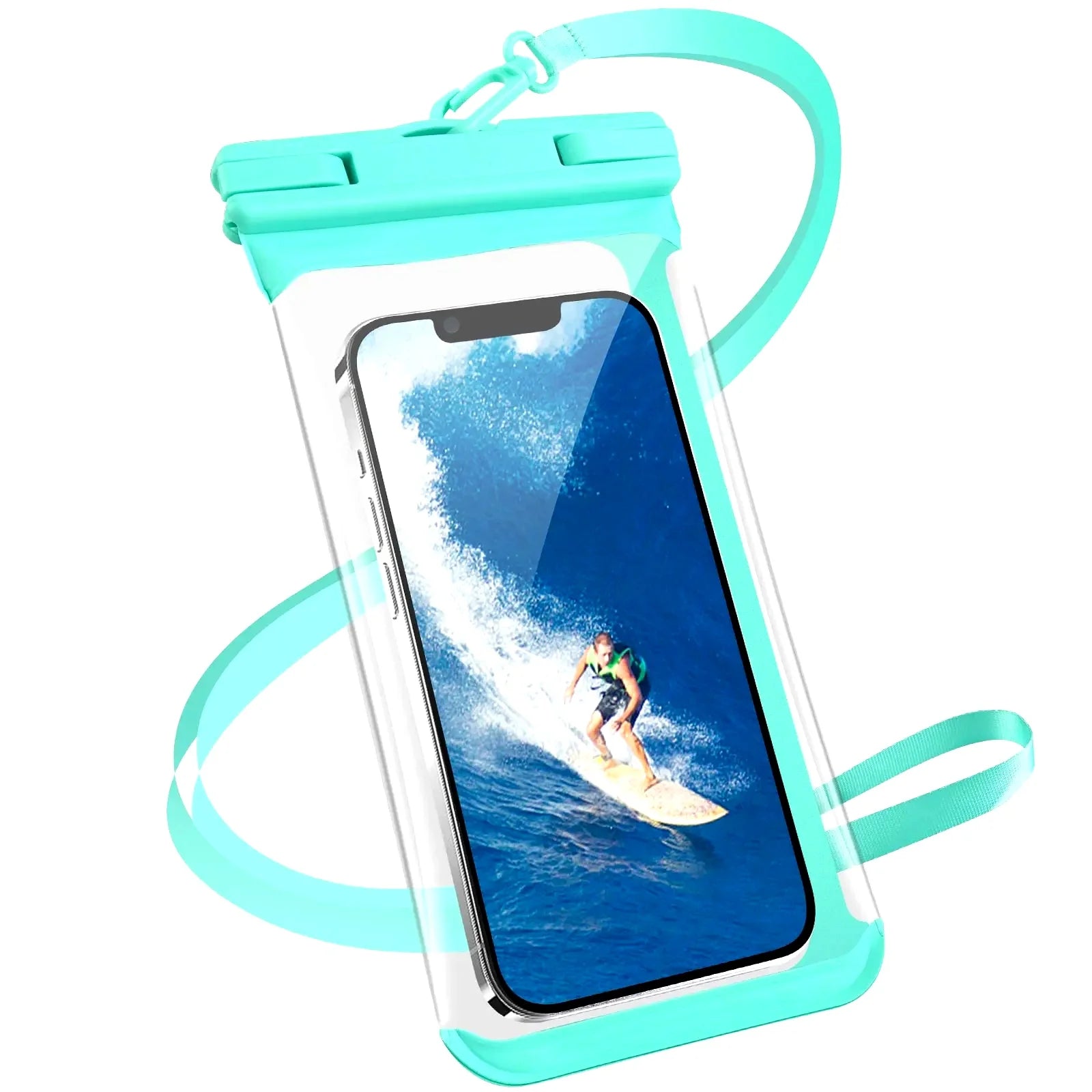 HAISSKY Mix Color Clip Mobile Phone Waterproof Pouch For iPhone 17 16 15 Pro Max 14 Plus 16E 13  Sensitive Press Swimming Bags