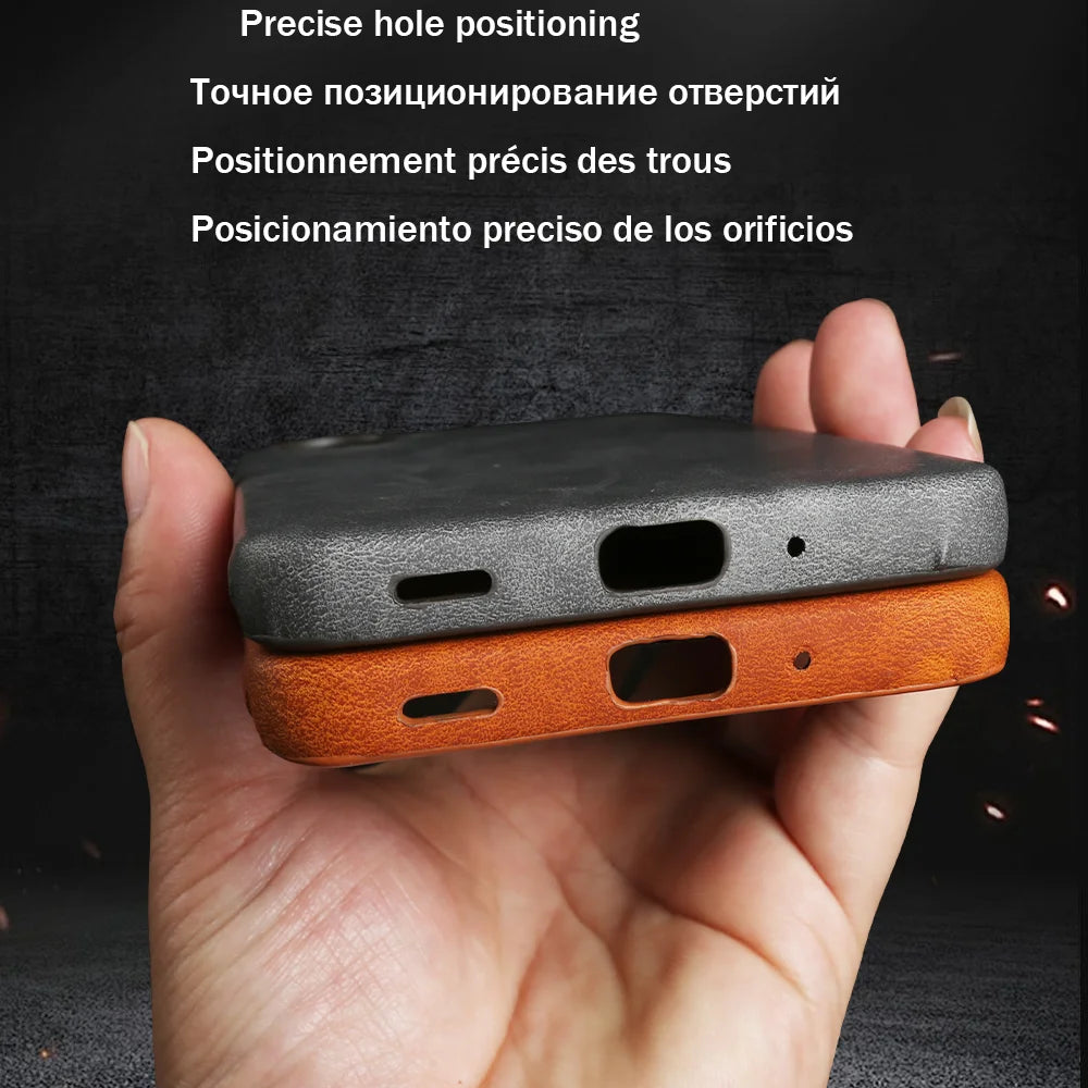 Skin Leather Case For Samsung Galaxy A17 A56 A16 A26 A36 A55 A06 A07 A15 A35 A54 A53 A13 S23 S24 S25 S26 Plus Phone Case Cover