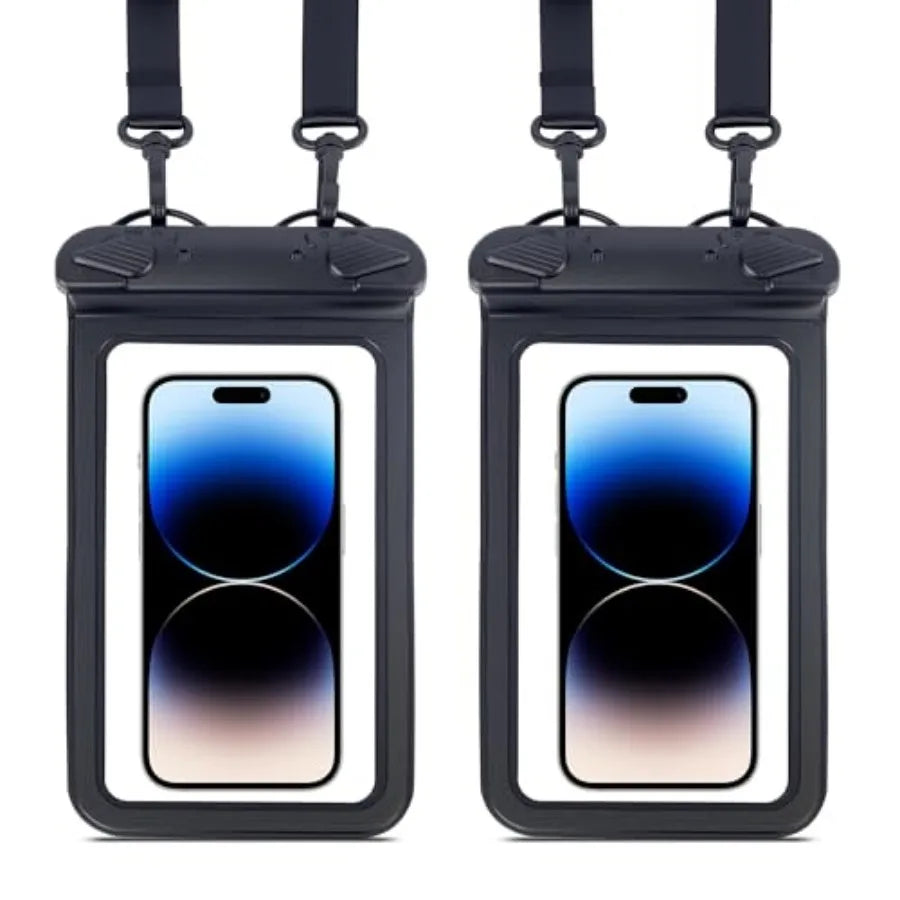 IPX8 Waterproof Phone Pouch Universal Cell Phone Dry Bag Patented Sealed Lock Lanyard Mobile Phone Case for Swimming Surfing Be