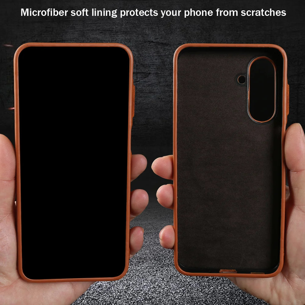 Skin Leather Case For Samsung Galaxy A17 A56 A16 A26 A36 A55 A06 A07 A15 A35 A54 A53 A13 S23 S24 S25 S26 Plus Phone Case Cover