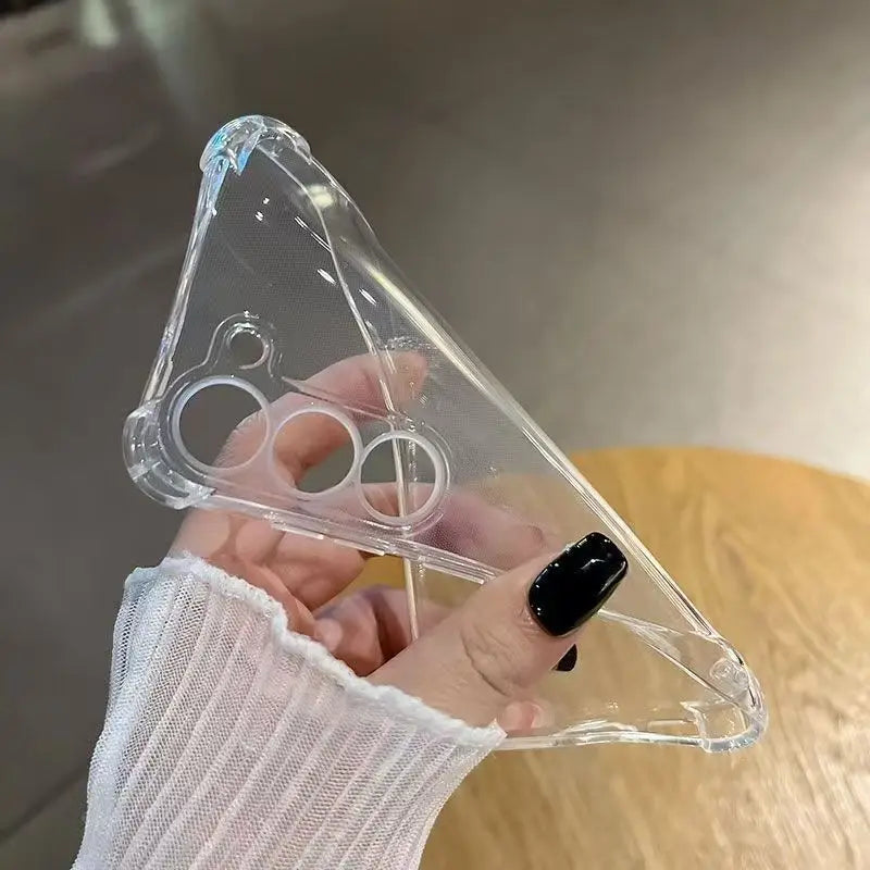 Original Transparent Phone Case For Samsung Galaxy S26 Ultra S25 S24 S23 S22 S21 S20 Plus Ultra FE Silicone Soft Clear Cover