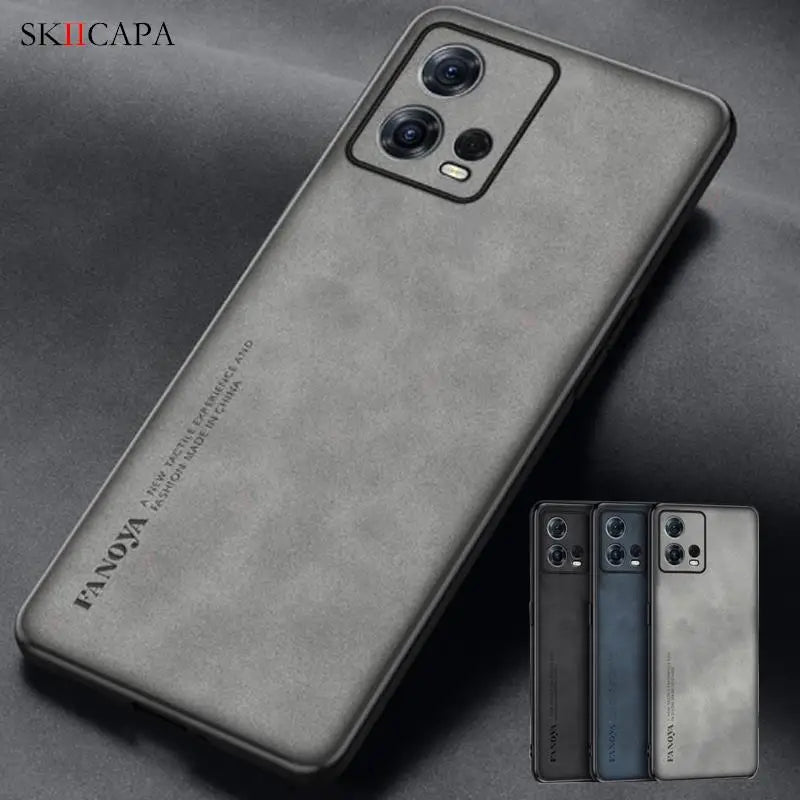 For Motorola Moto Edge 30 Fusion Case Sheepskin Pu Leather Matte Cover For Moto Edge 30 ULTRA S30 Pro Silicone Shockproof Case