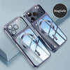 Translucent Plating Magnetic Phone Case for iPhone 17 16 15 Pro Max 17Pro Ultra Thin Hard Cases for iPhone17 16 Pro Max Cover