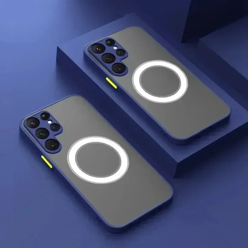 Clear Matte Magnetic For Magsafe Case For Samsung Galaxy S27 S26 S25 S24 S23 S22 S21 Plus Ultra FE Edge Shockproof Phone Covers