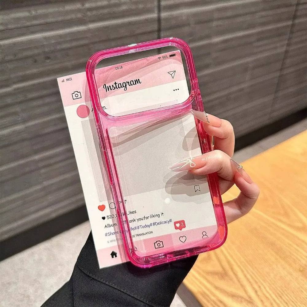 Original Clear Silicone Phone Case For iPhone 17 Air 15 14 13 12 11 16 Pro Max Plus Transparent Shockproof Protector Back Cover