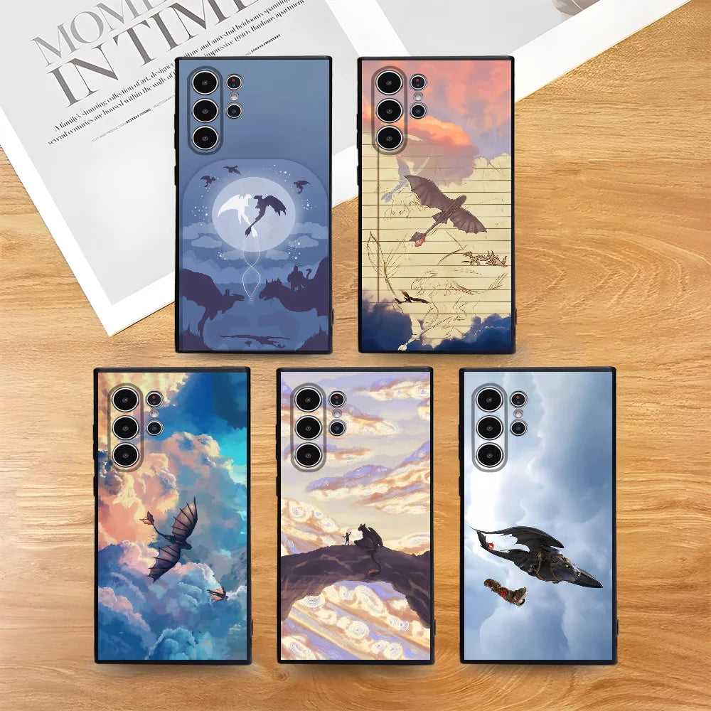 How To T-Train Your D-Dragons Phone Case For Samsung S Series S21 S22 S23 S24 S25 FE Plus Ultra TPU Soft To Skin-friendly Case