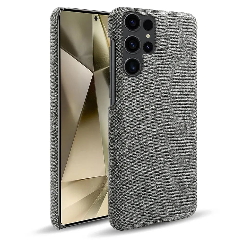 For Samsung Galaxy S24 Ultra S23+ S22Plus S21 S20 FE S10 S9 Case Luxury Fabric Cover For Galaxy Note 20 10 9 8 Cloth Capa Case