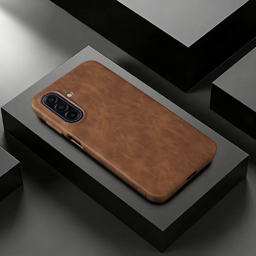 Skin Leather Case For Samsung Galaxy A17 A56 A16 A26 A36 A55 A06 A07 A15 A35 A54 A53 A13 S23 S24 S25 S26 Plus Phone Case Cover