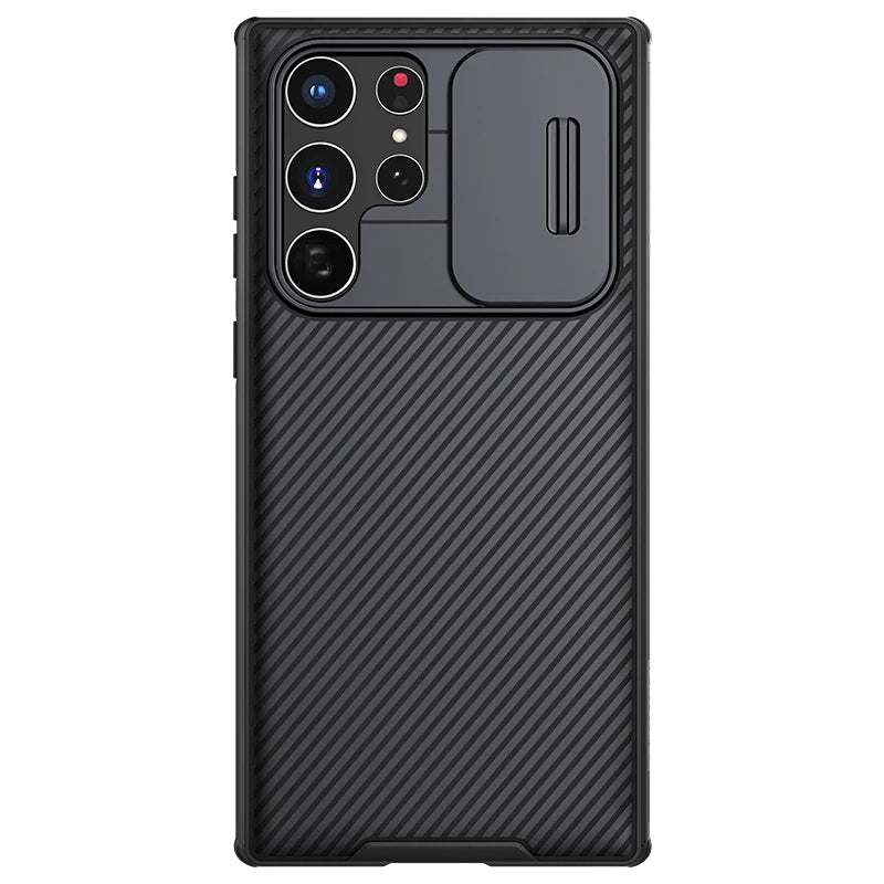 Nillkin for Samsung Galaxy S22 Ultra 5G Lens Case CamShield Pro TPU Frame Camera Cover Slide Protection Back Cover Case