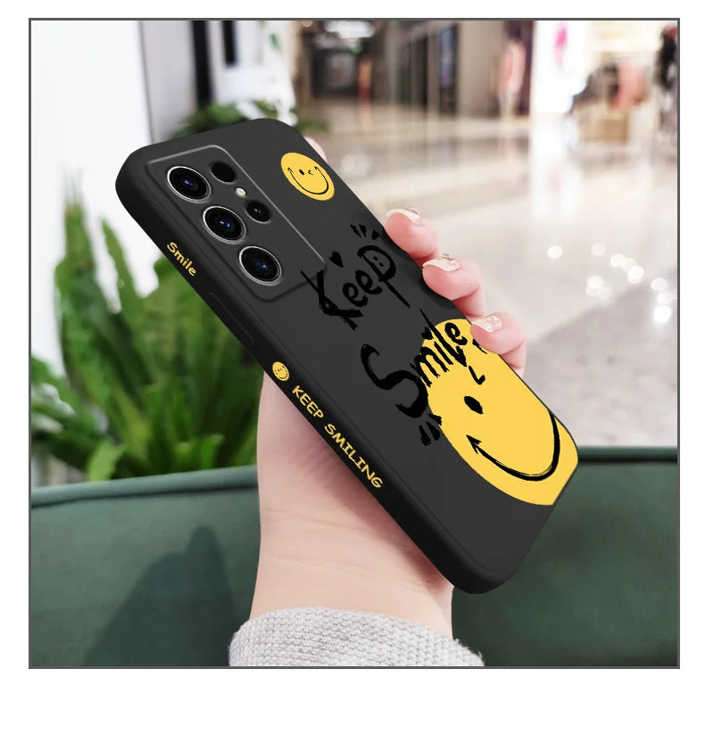 Street Slogan Phone Case For Samsung Galaxy S25 S24 S23 S22 S21 S20 S10 S10E Ultra Plus FE Note 20 Ultra Plus Cover