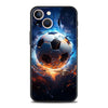 Football Passion Soccer Ball Luxury Phone Case For iPhone 13 15 14 12 Mini 11 Pro MAX XR X SE XS 7 8 Plus Black Protection Cover