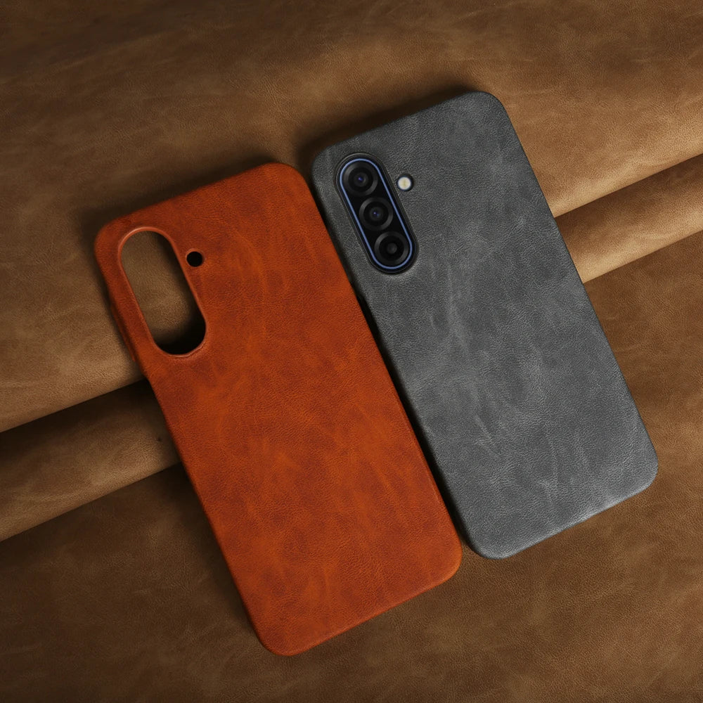 Skin Leather Case For Samsung Galaxy A17 A56 A16 A26 A36 A55 A06 A07 A15 A35 A54 A53 A13 S23 S24 S25 S26 Plus Phone Case Cover