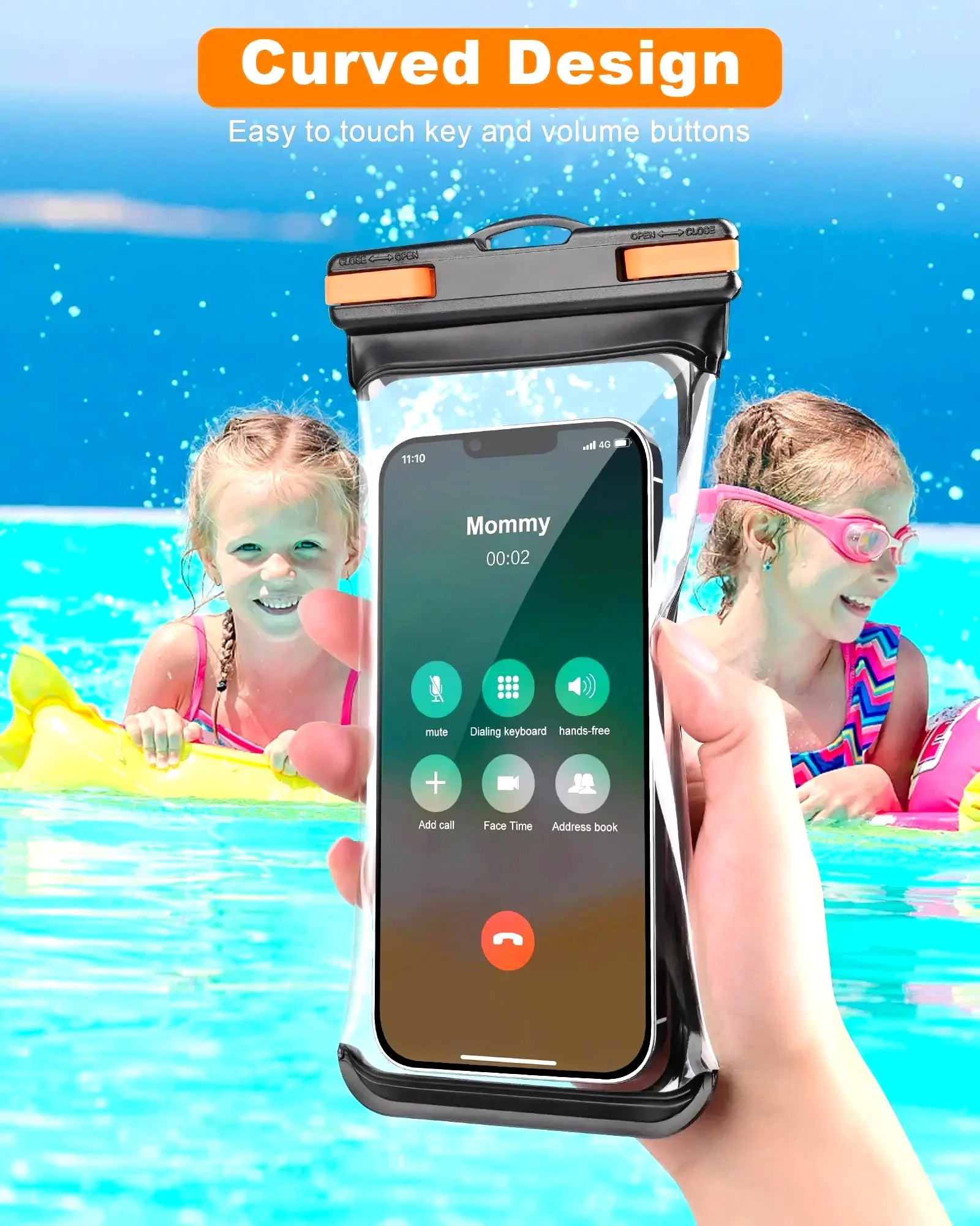 HAISSKY Mix Color Clip Mobile Phone Waterproof Pouch For iPhone 17 16 15 Pro Max 14 Plus 16E 13  Sensitive Press Swimming Bags