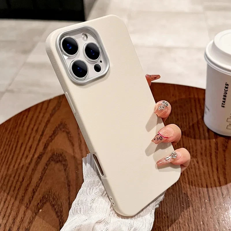 Luxury Matte Leather Phone Case For Xiaomi Mi 13T 11 Lite 5G NE Poco F6 F5 F3 X3 X5 X6 M6 Pro 4G Shockproof Silicone Soft Cover