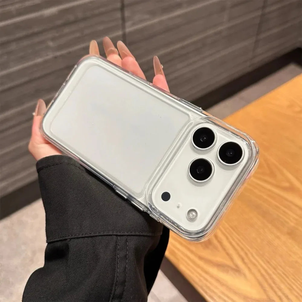 Original Clear Silicone Phone Case For iPhone 17 Air 15 14 13 12 11 16 Pro Max Plus Transparent Shockproof Protector Back Cover