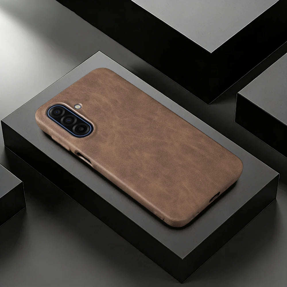 Skin Leather Case For Samsung Galaxy A17 A56 A16 A26 A36 A55 A06 A07 A15 A35 A54 A53 A13 S23 S24 S25 S26 Plus Phone Case Cover