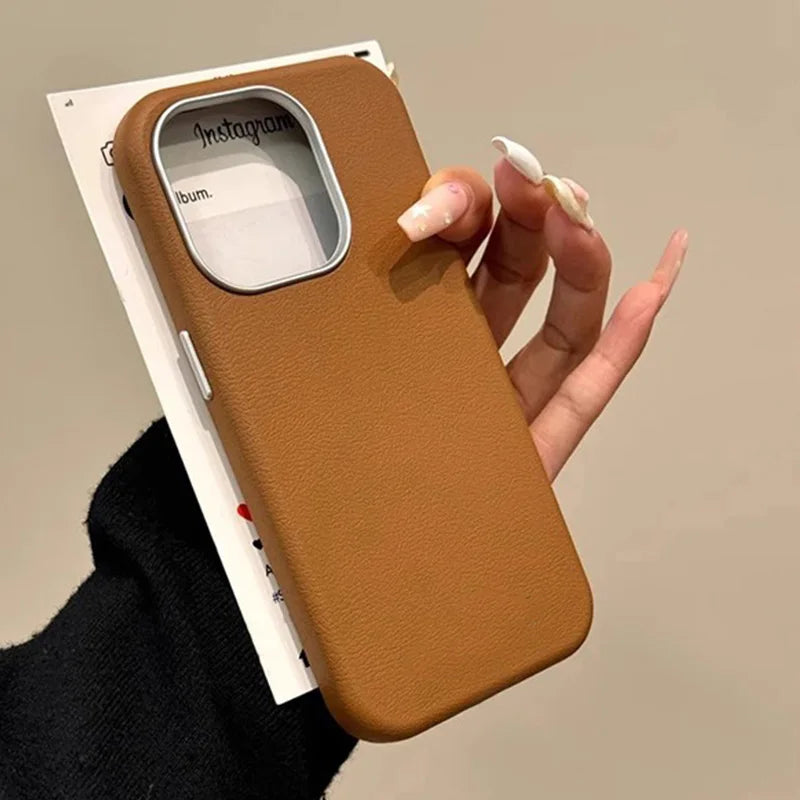 Luxury Matte Leather Phone Case For Xiaomi Mi 13T 11 Lite 5G NE Poco F6 F5 F3 X3 X5 X6 M6 Pro 4G Shockproof Silicone Soft Cover