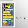 Van Gogh Sunflowers Black Soft Phone Cover Case for Samsung Galaxy S23 Ultra S20 S24 Plus S25 Edge S21 FE