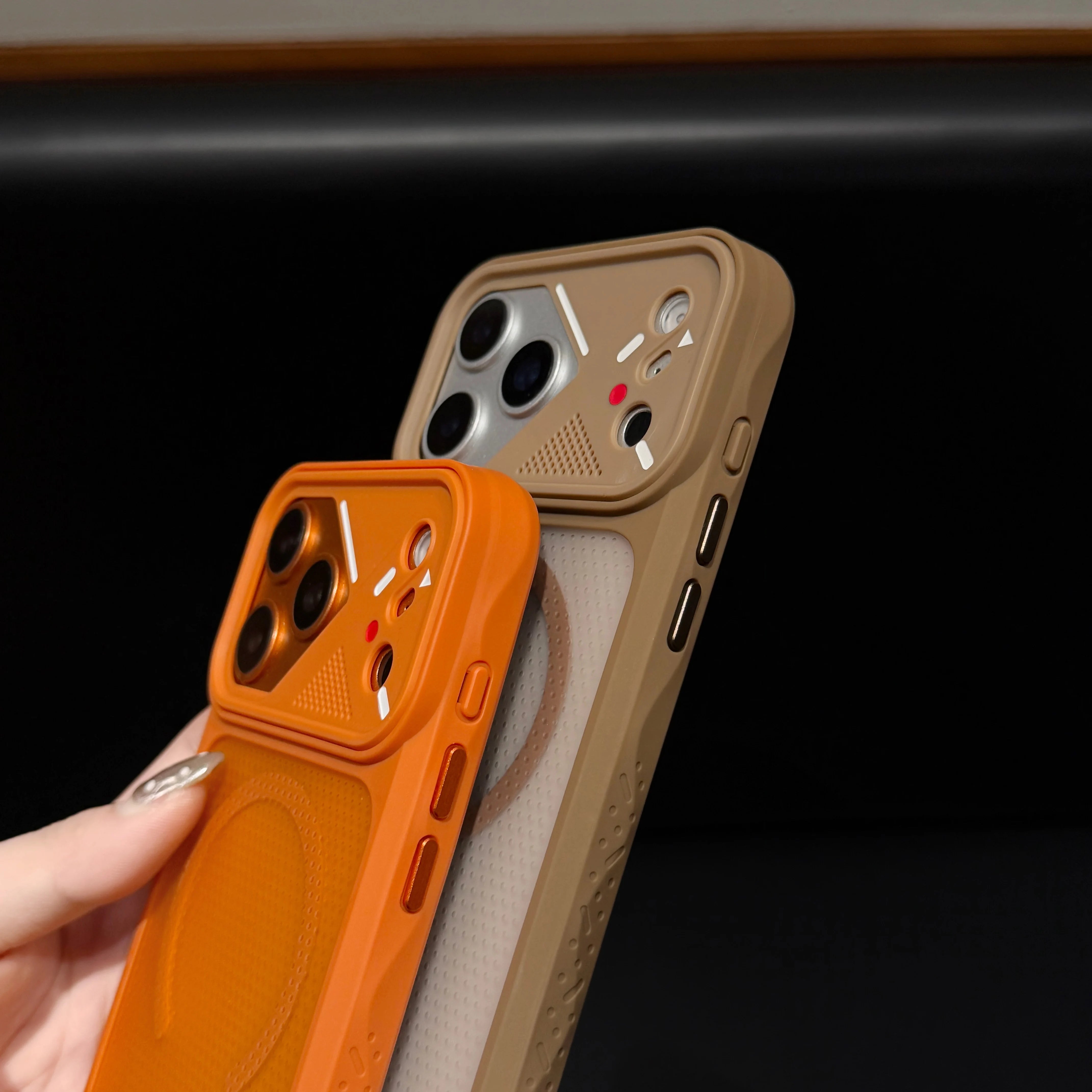 Luxury Shockproof Hybrid Bumper Clear Case for iPhone 17 16 14 15 Plus 13 12 11 Pro Max For Magsafe Magnetic Armor Cooling Cover