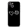 Football Passion Soccer Ball Luxury Phone Case For iPhone 13 15 14 12 Mini 11 Pro MAX XR X SE XS 7 8 Plus Black Protection Cover