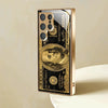Banknote pattern glass phone case suitable for Samsung for galaxy S25,S24,S23,S22,S21,S20,FE,Ultra Plus, 5G anti drop back cover
