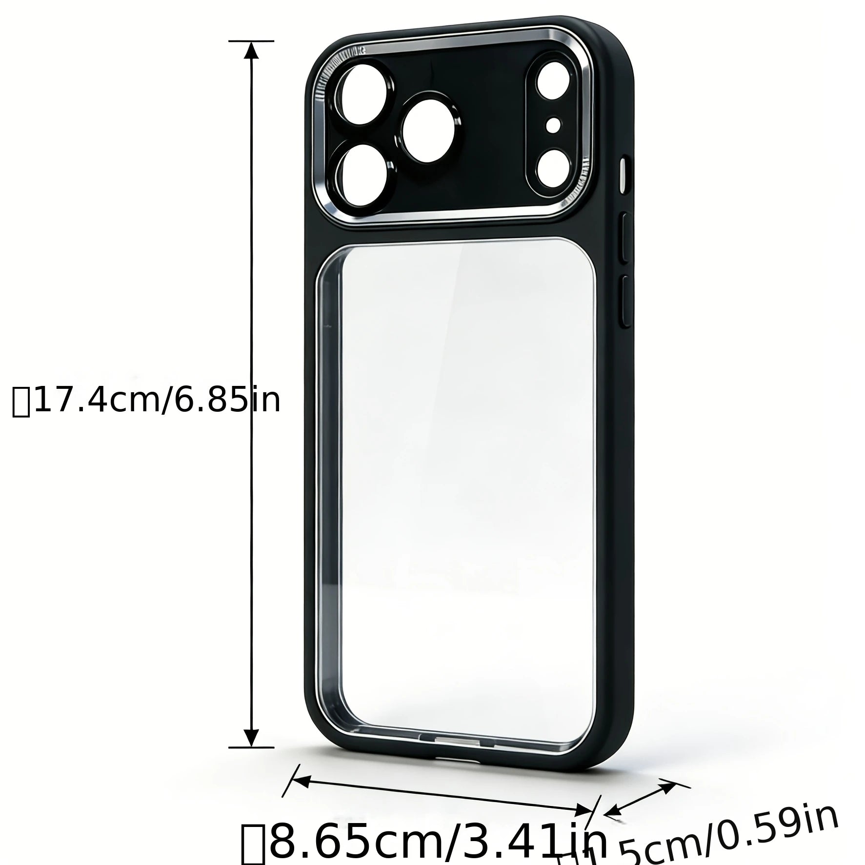 Magnetic Absorption Transparent Case for iPhone 17 Series Anti Shock Frosted Back Cover Camera Lens Protection Fingerprint Resistant Ultra Thin Case