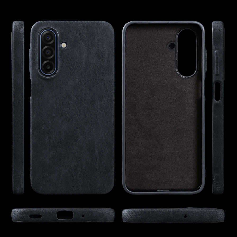 Skin Leather Case For Samsung Galaxy A17 A56 A16 A26 A36 A55 A06 A07 A15 A35 A54 A53 A13 S23 S24 S25 S26 Plus Phone Case Cover