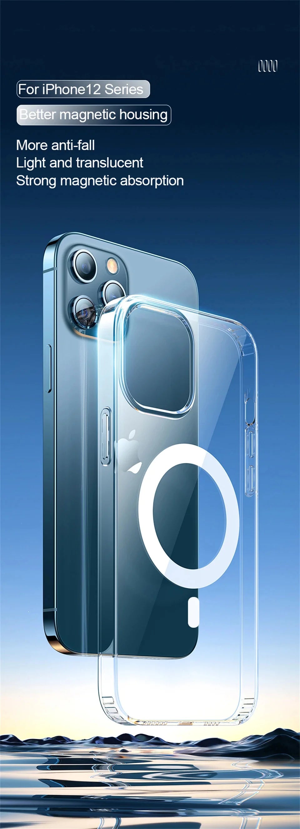 Luxury Wireless Magnetic Cover For Apple Magsafe Case Iphone 11 12 13 15 16 Plus 14 Pro Max 13 Mini Clear Acrylic Cases