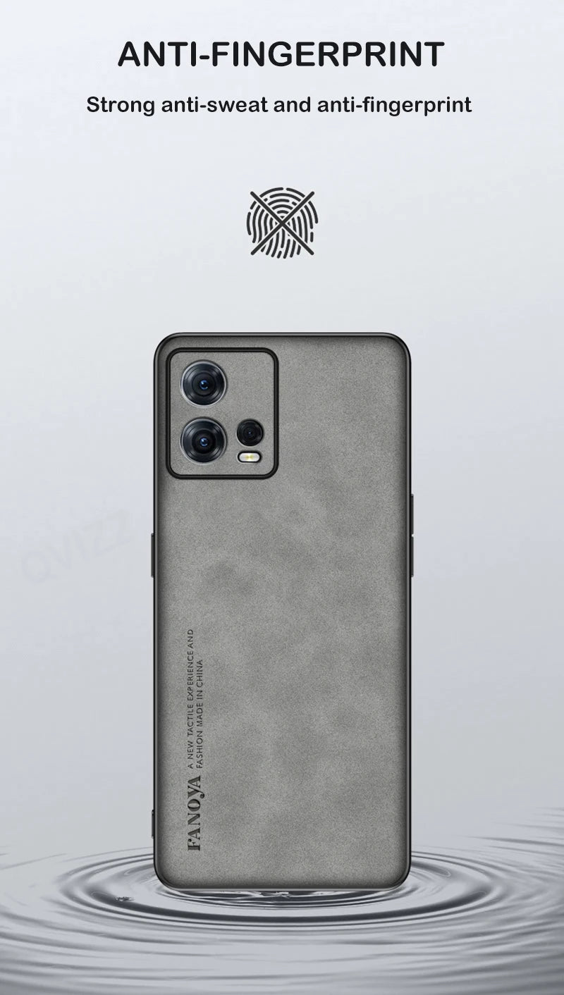 For Motorola Moto Edge 30 Fusion Case Sheepskin Pu Leather Matte Cover For Moto Edge 30 ULTRA S30 Pro Silicone Shockproof Case
