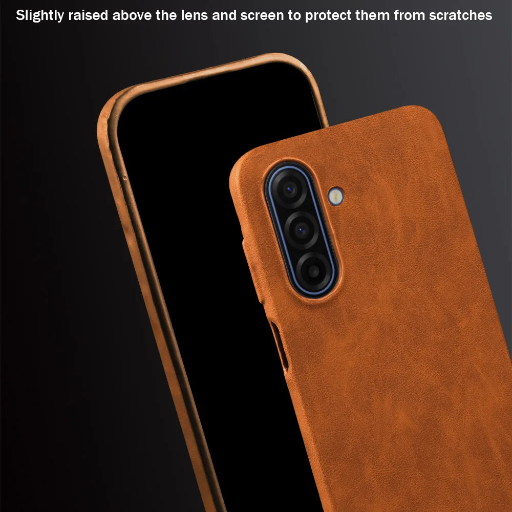 Skin Leather Case For Samsung Galaxy A17 A56 A16 A26 A36 A55 A06 A07 A15 A35 A54 A53 A13 S23 S24 S25 S26 Plus Phone Case Cover